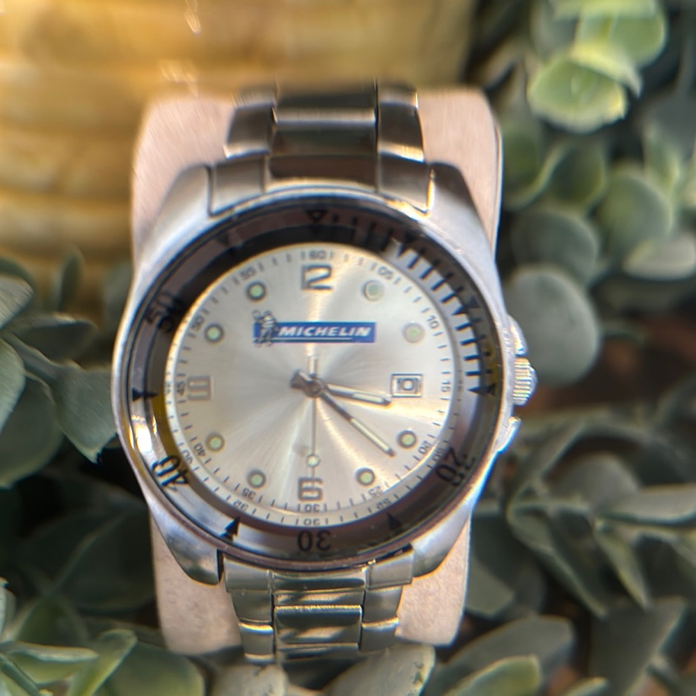 Michelin Silver Watch with stainless steel Band